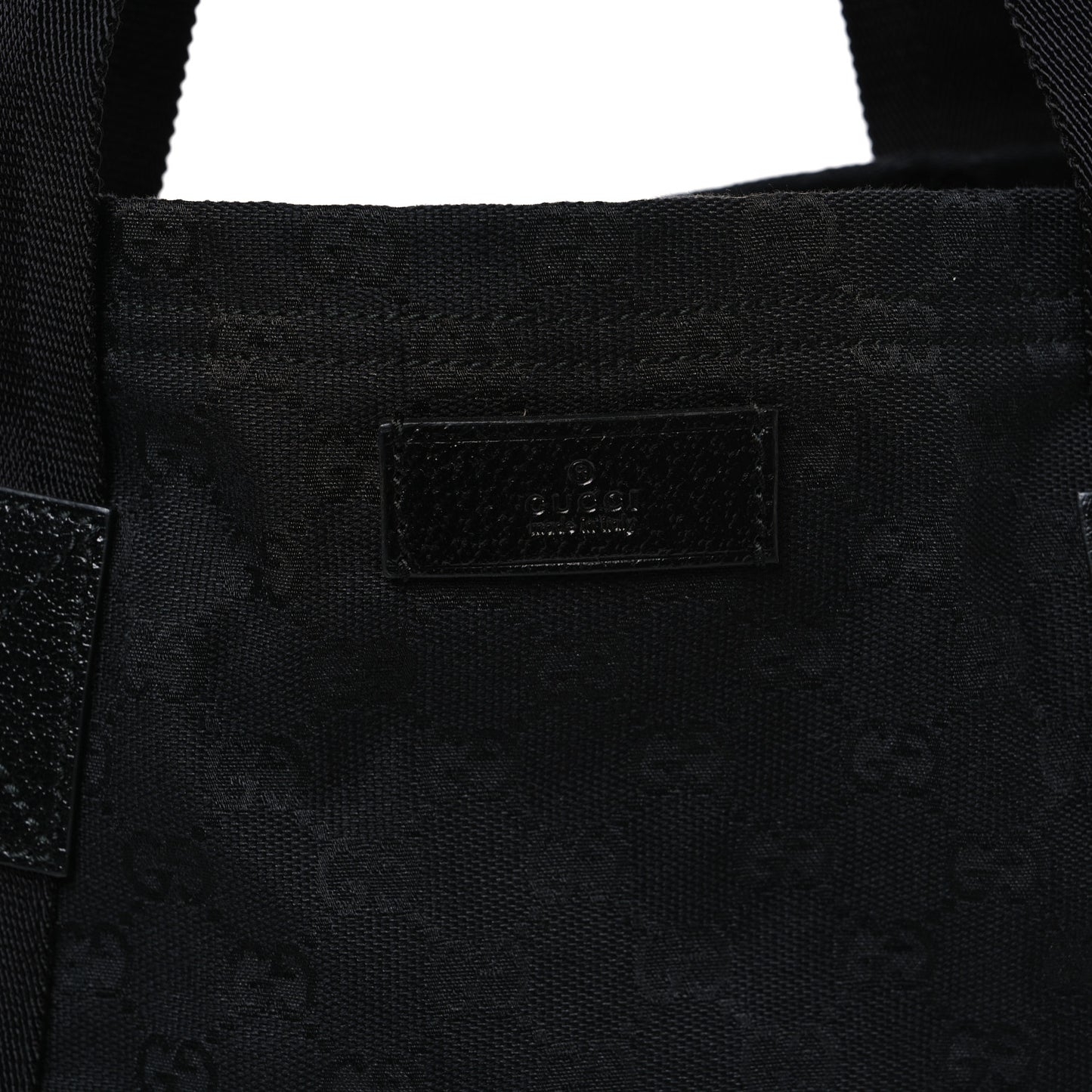 GG Monogram Medium Handle Vertical Tote Black