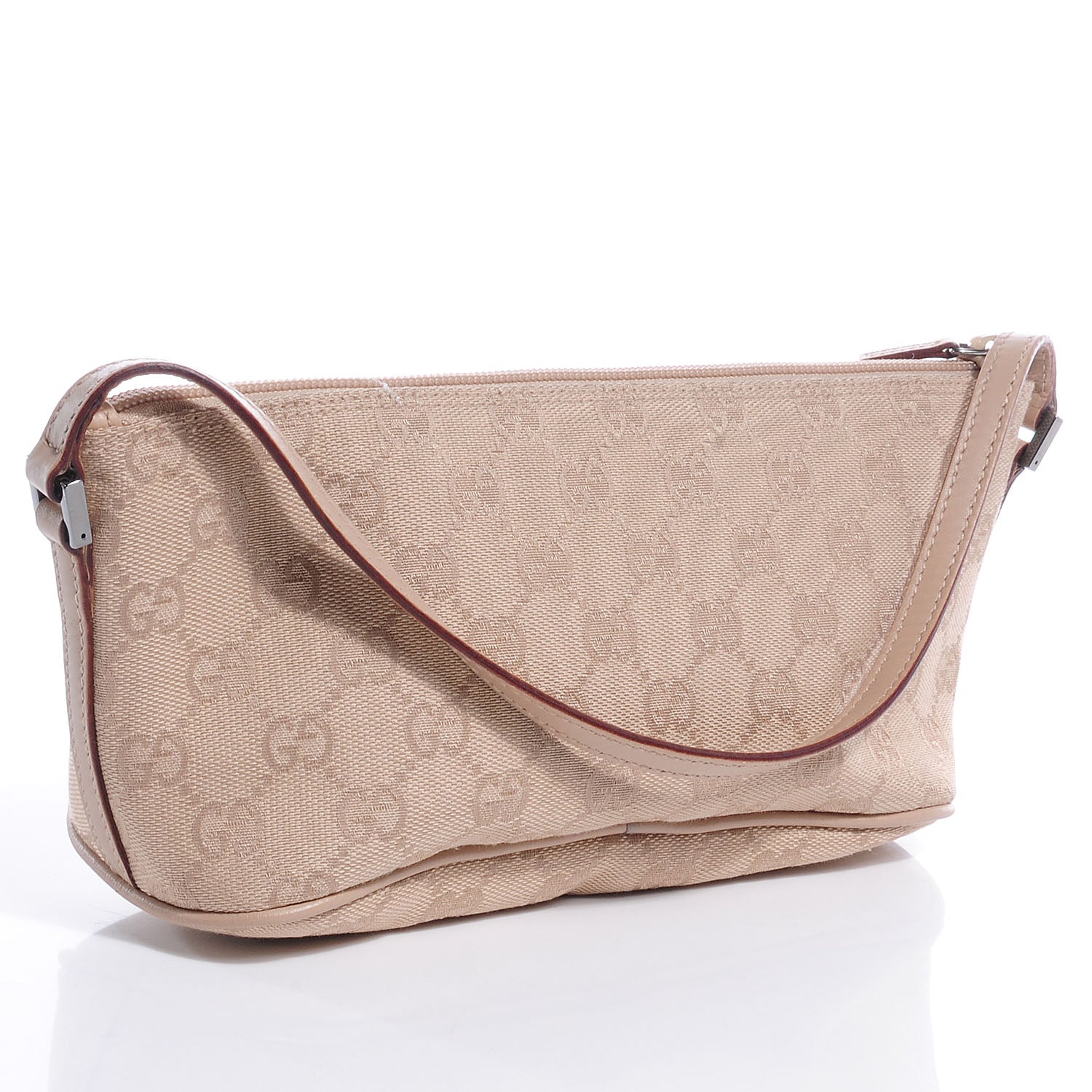 Gucci Monogram Boat Pochette Beige 2 of 9