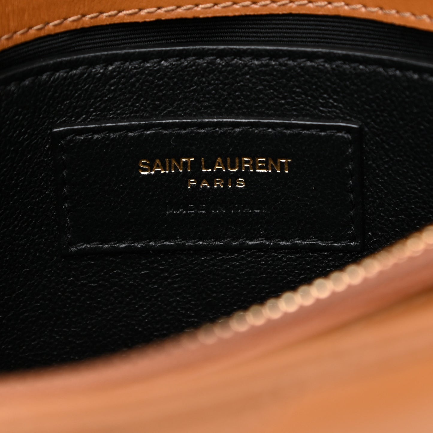 Calfskin Y Quilted Monogram Small Loulou Chain Satchel Dark Natural