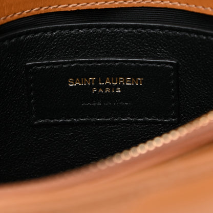 Saint Laurent Calfskin Y Quilted Monogram Small Loulou Chain Satchel Dark Natural 8 of 11