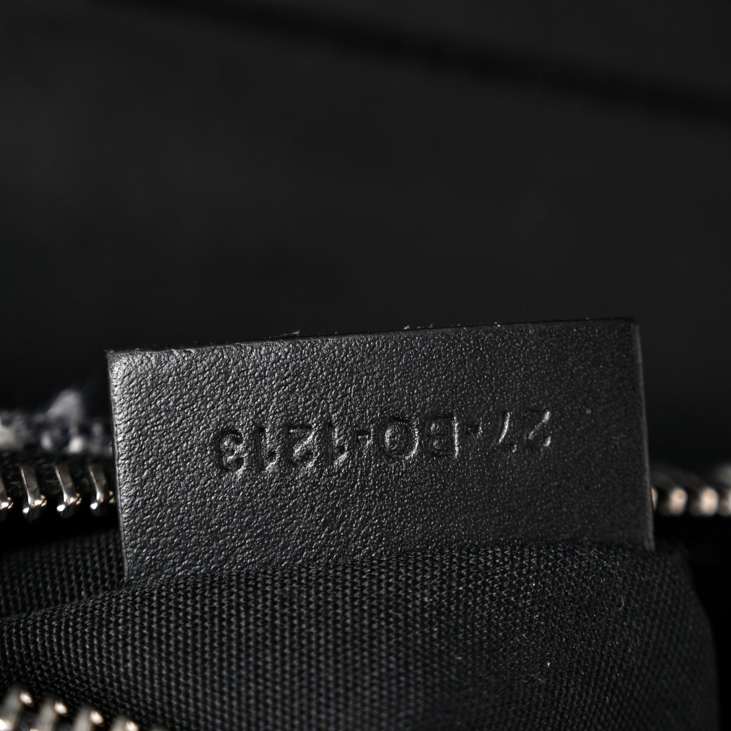 Tweed Saddle Bag Black Silver