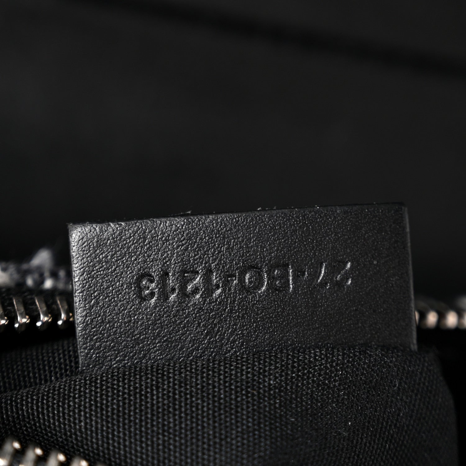 Christian Dior Tweed Saddle Bag Black Silver 7 of 15