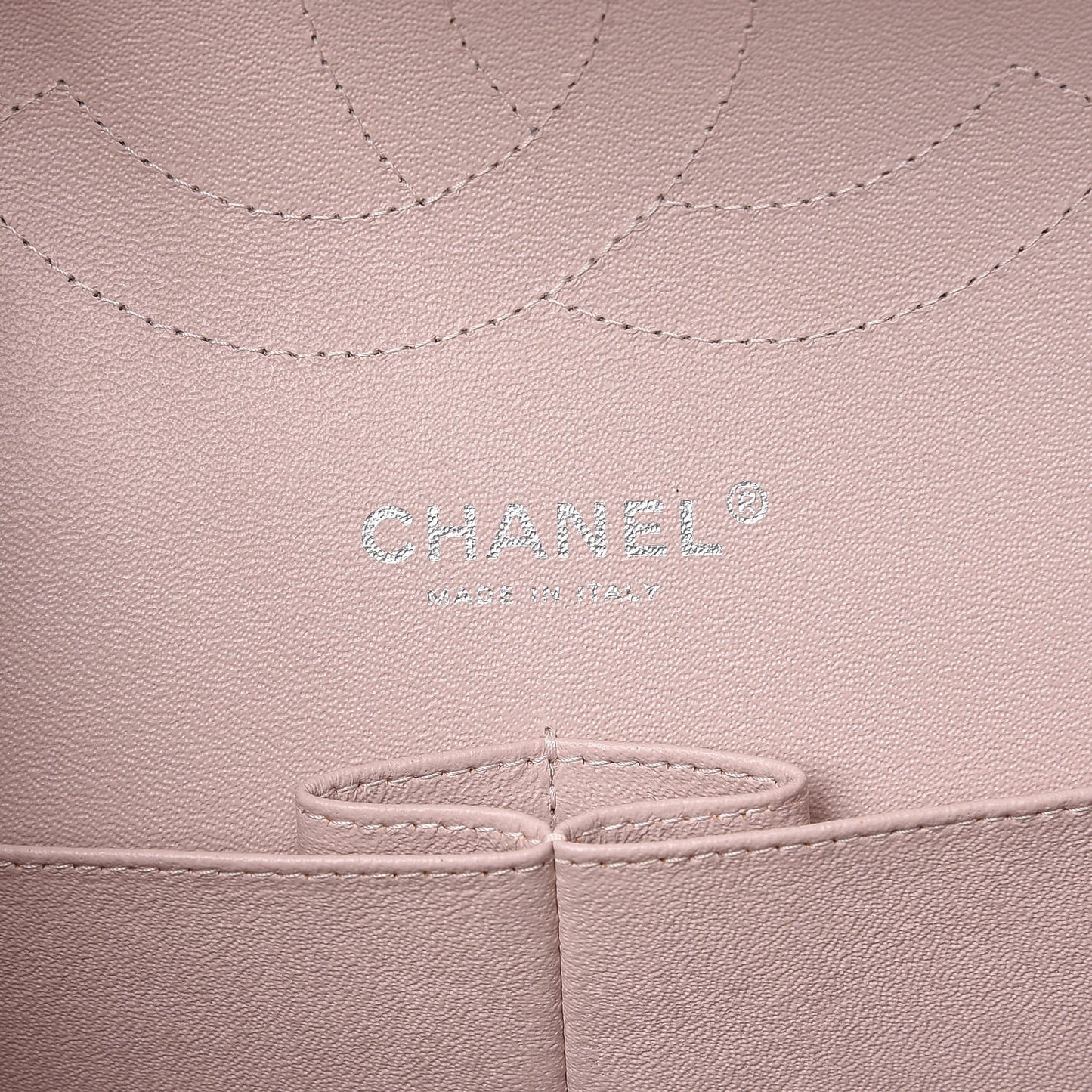 Patent Quilted Jumbo Double Flap Light Pink