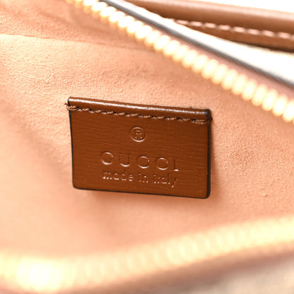 Gucci GG Supreme Monogram Azalea Calfskin Mini Retro Interlocking G Shoulder Bag Beige Ebony Brown Sugar 6 of 11