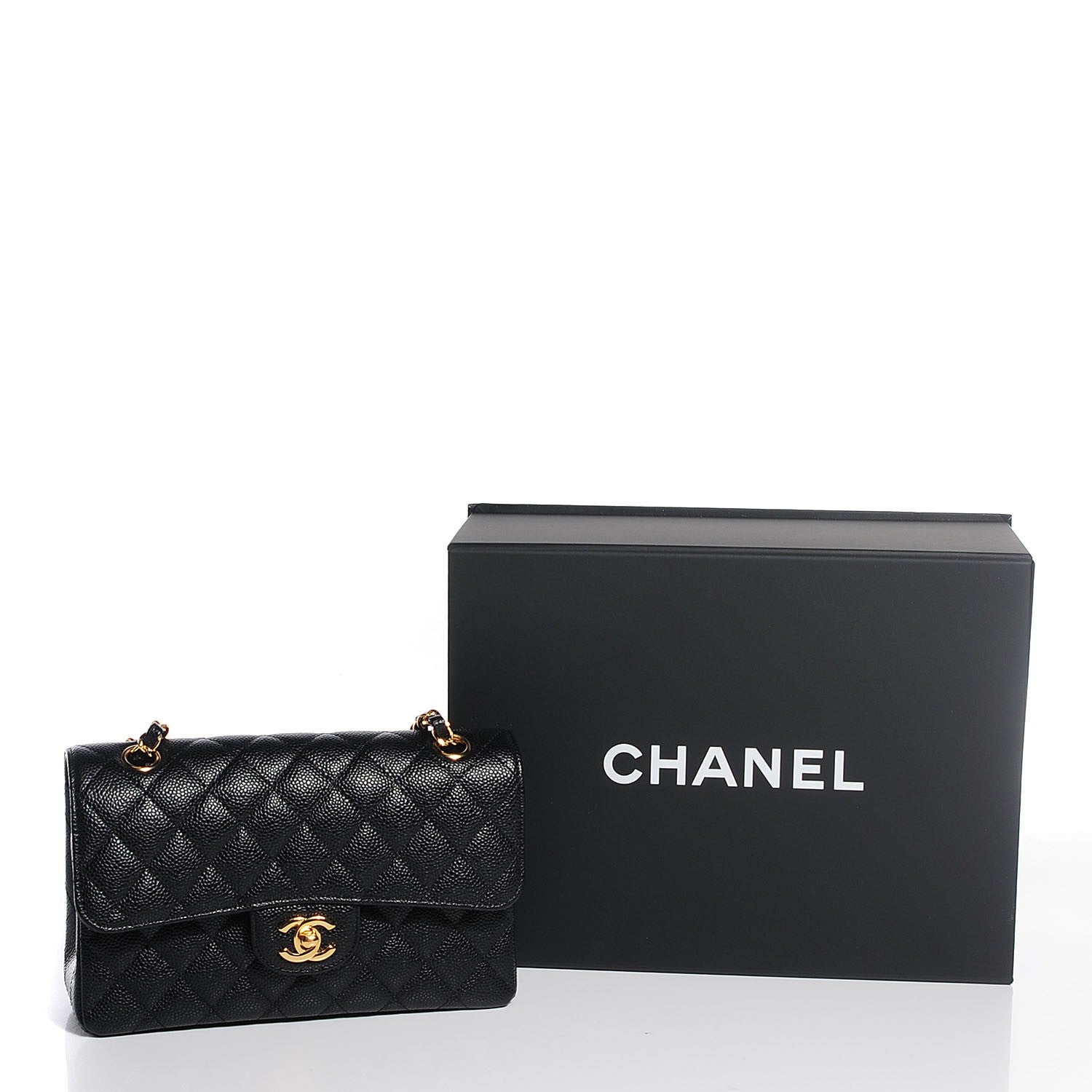 Chanel Caviar Quilted Small Double Flap Black 9 of 9
