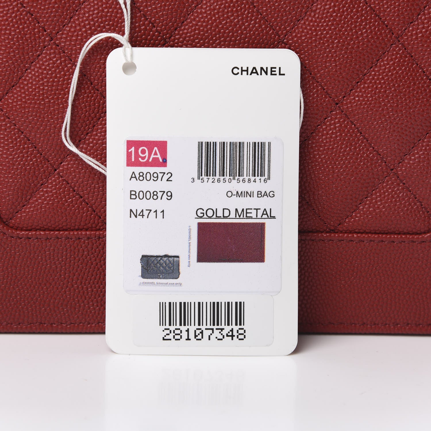 Chanel Caviar Quilted Vintage Mademoiselle Wallet On Chain WOC Red 13 of 14