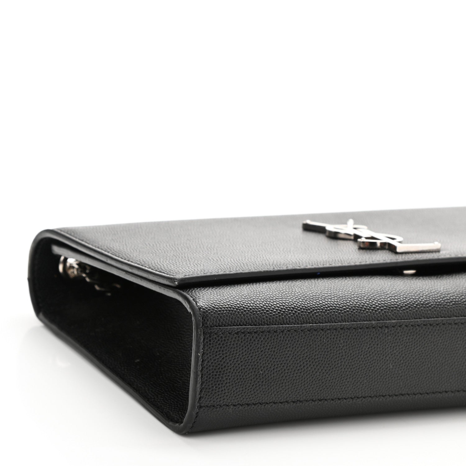 Saint Laurent Grain De Poudre Medium Classic Monogram Kate Satchel Black 10 of 11