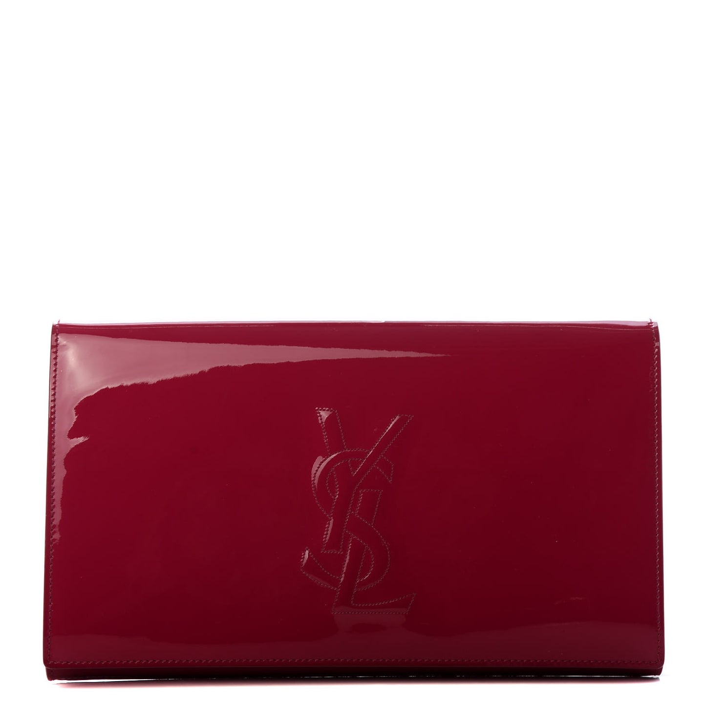 Patent Monogram Large Belle De Jour Clutch Fuchsia
