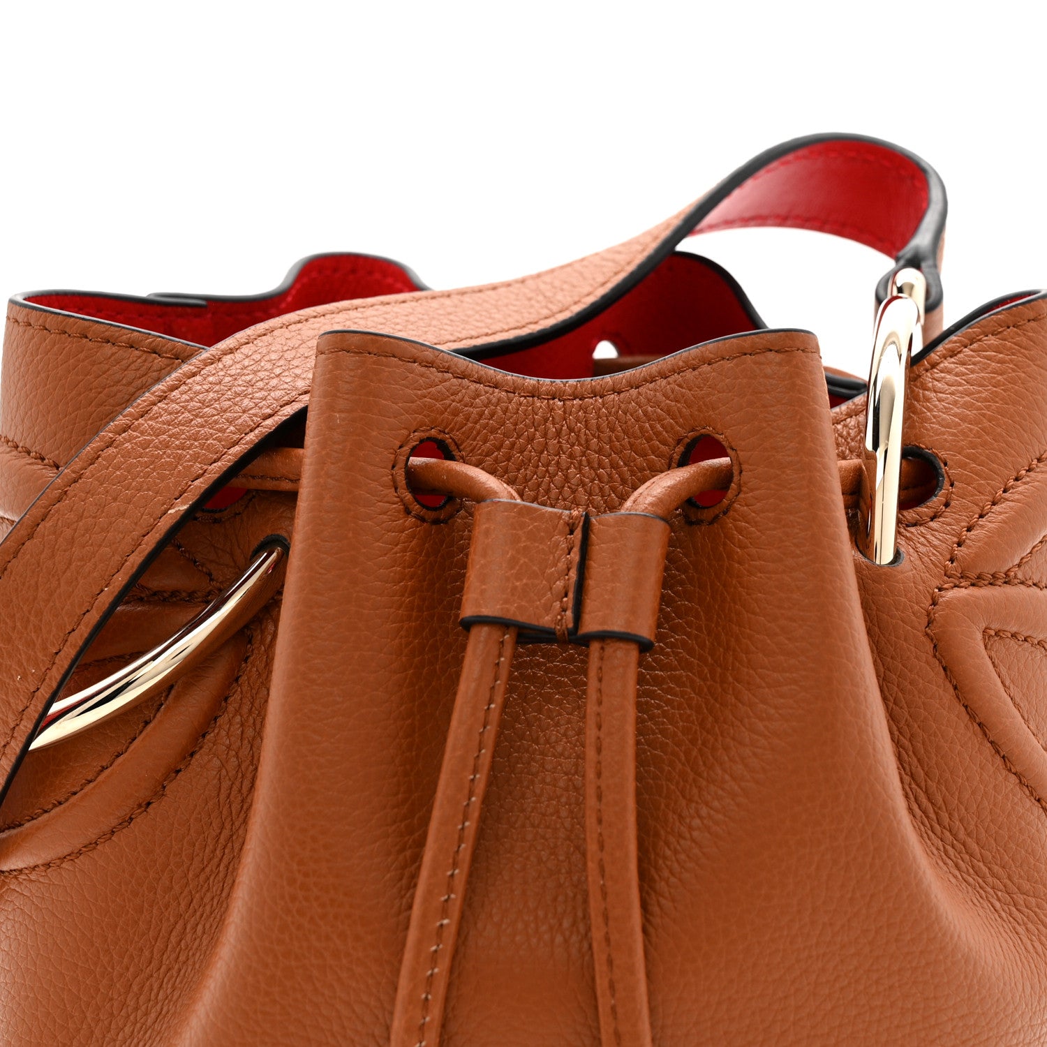Christian Louboutin Calfskin Empire By My Side Bucket Bag Cuoio 7 of 9