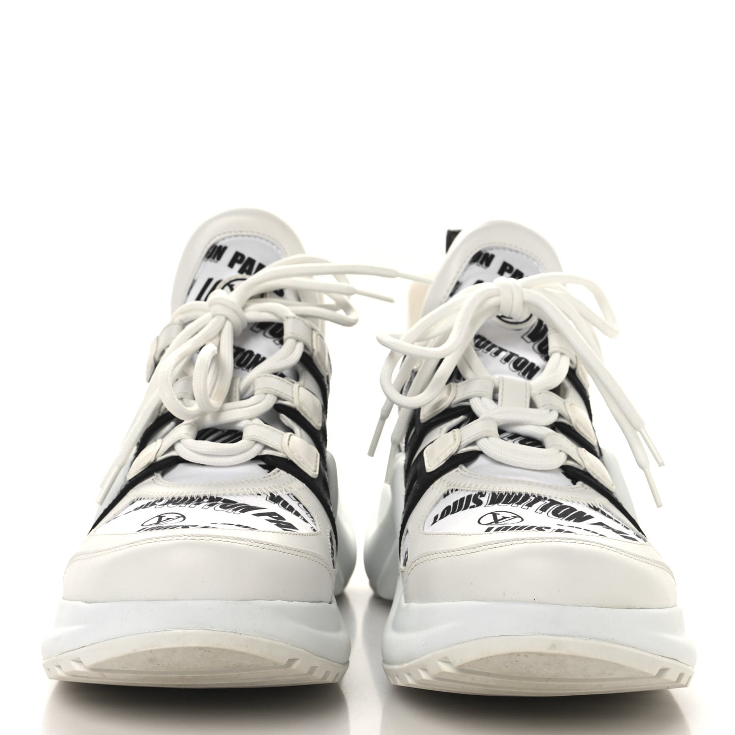 X FORNASETTI Calfskin Technical Nylon LV Archlight Sneaker 39.5 Black