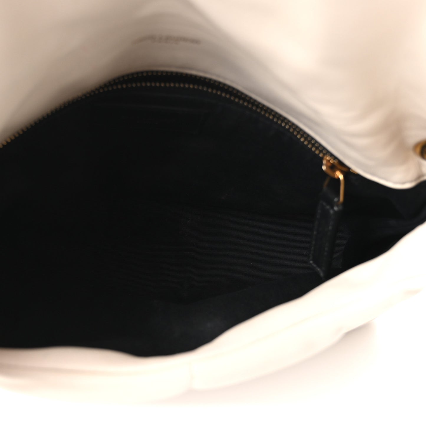 Lambskin Quilted Small Loulou Puffer Monogram Chain Satchel Blanc Vintage Blanc Vintage