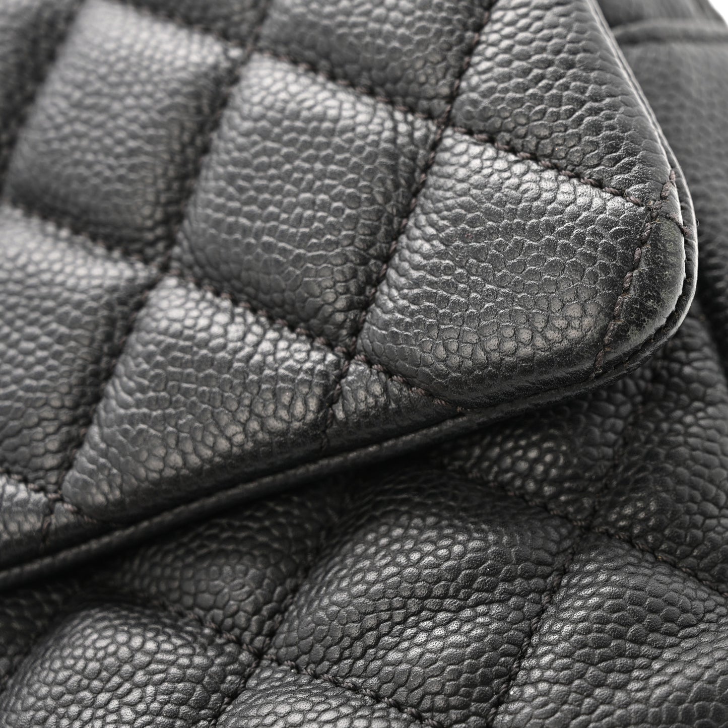 Caviar Quilted Jumbo Easy Flap Black