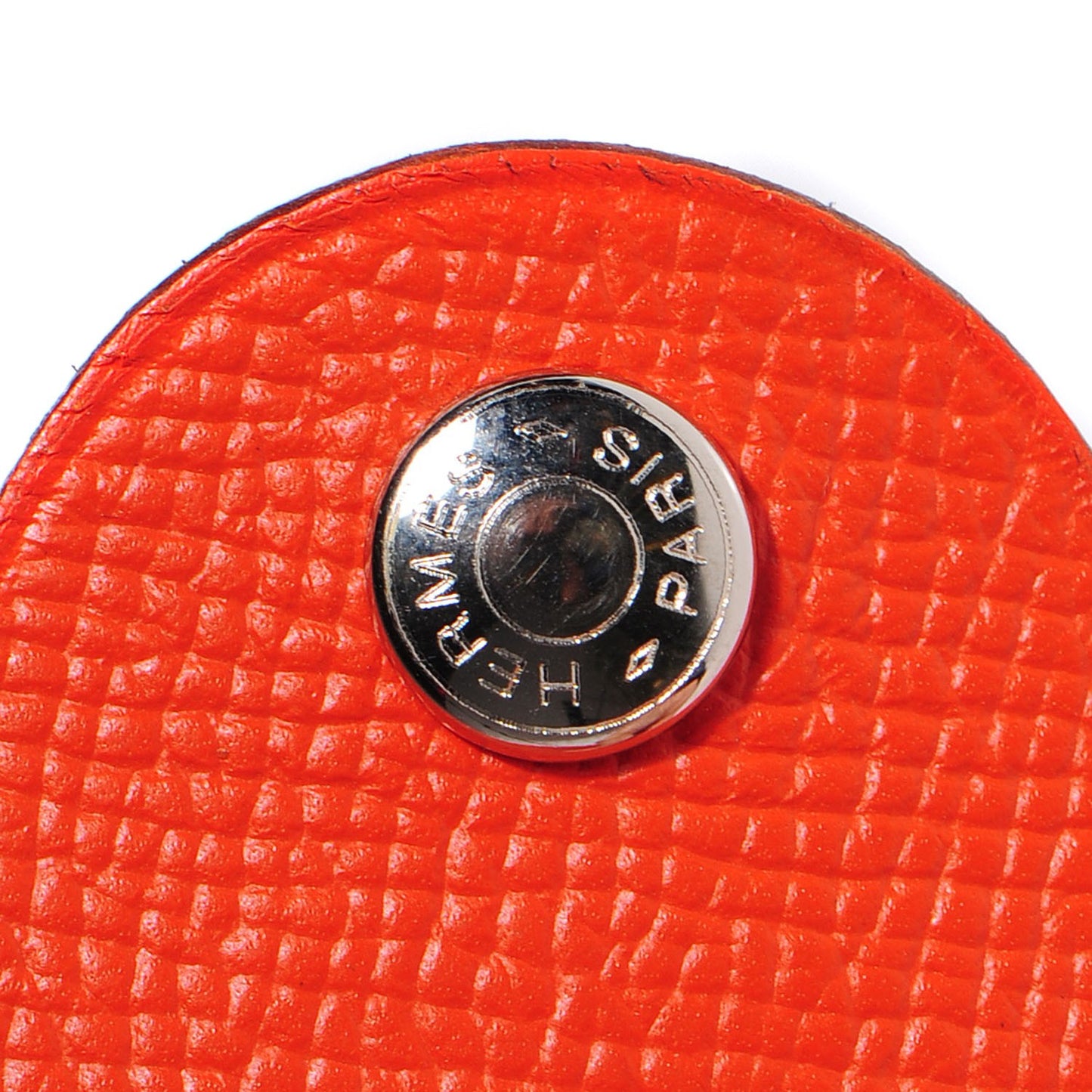 Epsom Petit H Ajoure Reversible Cuff Orange Chocolate