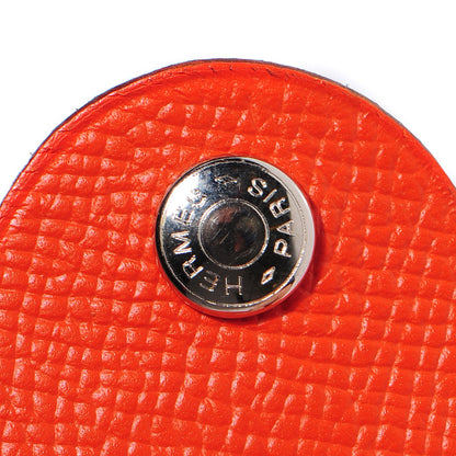 Hermes Epsom Petit H Ajoure Reversible Cuff Orange Chocolate 4 of 8