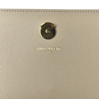 Saint Laurent Grain De Poudre Medium Monogram Kate Satchel Nude Powder 9 of 10