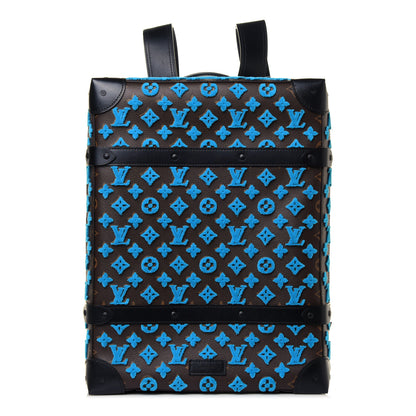 Louis Vuitton Monogram Tuffetage Soft Trunk Backpack PM Turquoise 1 of 11