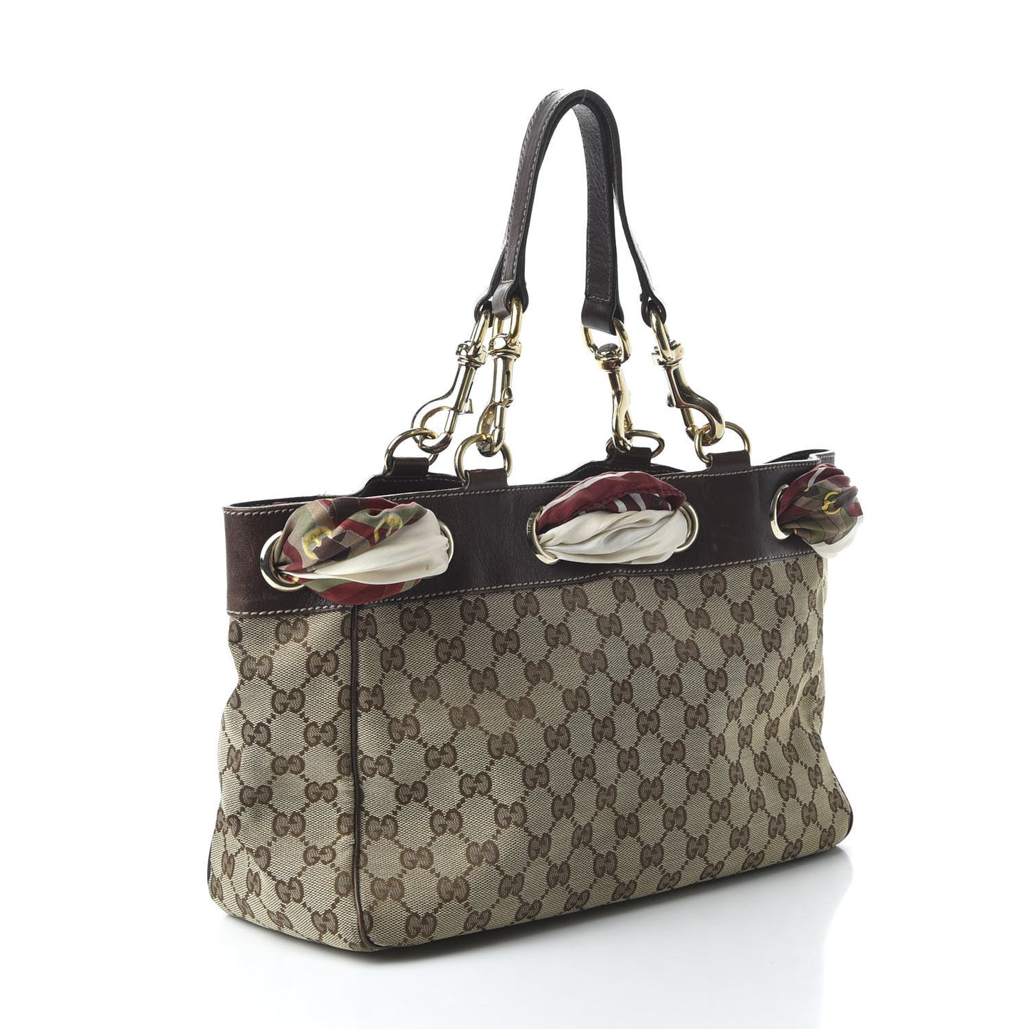 Monogram Medium Positano Tote Dark Brown