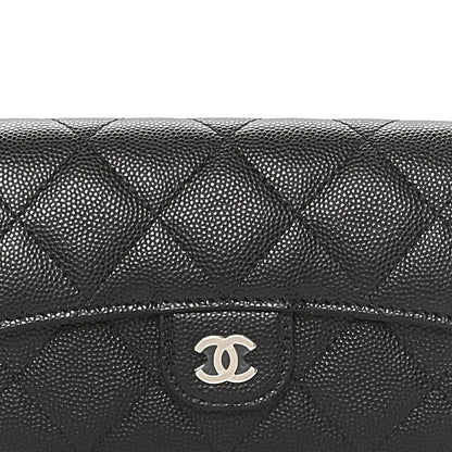 Chanel Caviar Quilted Medium Flap Wallet Black 5 of 11