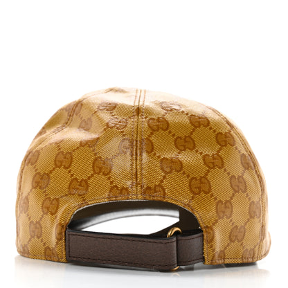 Gucci X ADIDAS Crystal Monogram Textured Dollar Calfskin Trefoil Embroidered Stefanos Baseball Hat 58 Mid Natural New Acero 6 of 14