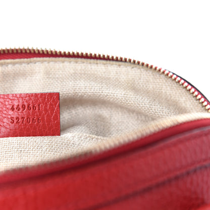 Gucci Dollar Calfskin Small GG Charm Dome Bag Red 9 of 10