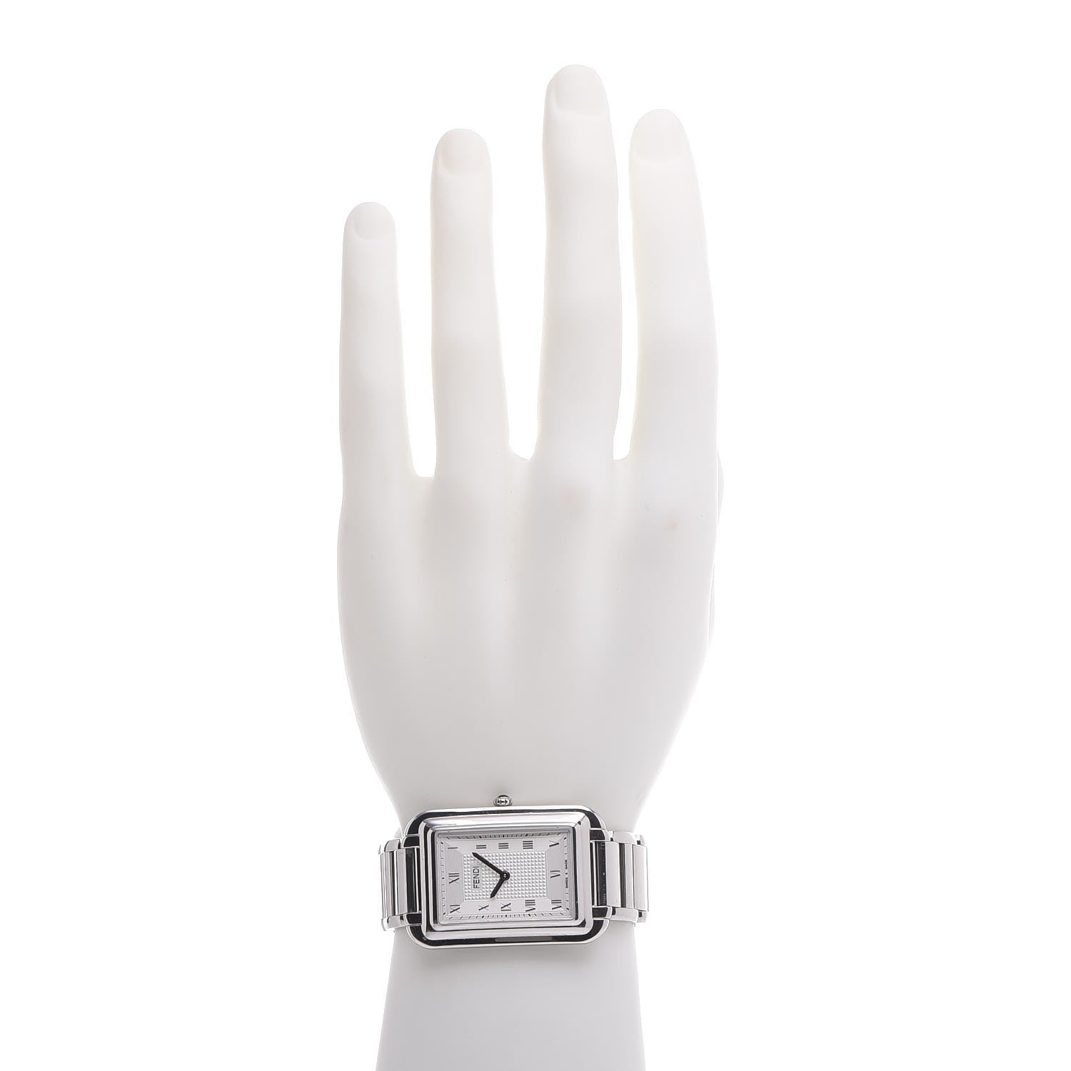 Fendi Stainless Steel 31mm Classico Rectangle Quartz Watch 2 of 7
