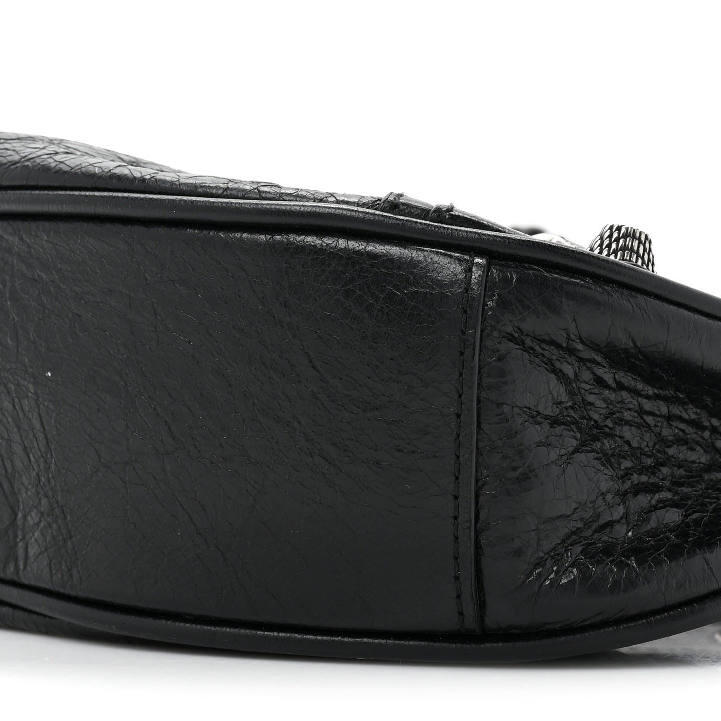 Agneau Arena Le Cagole Shoulder Bag XS Black