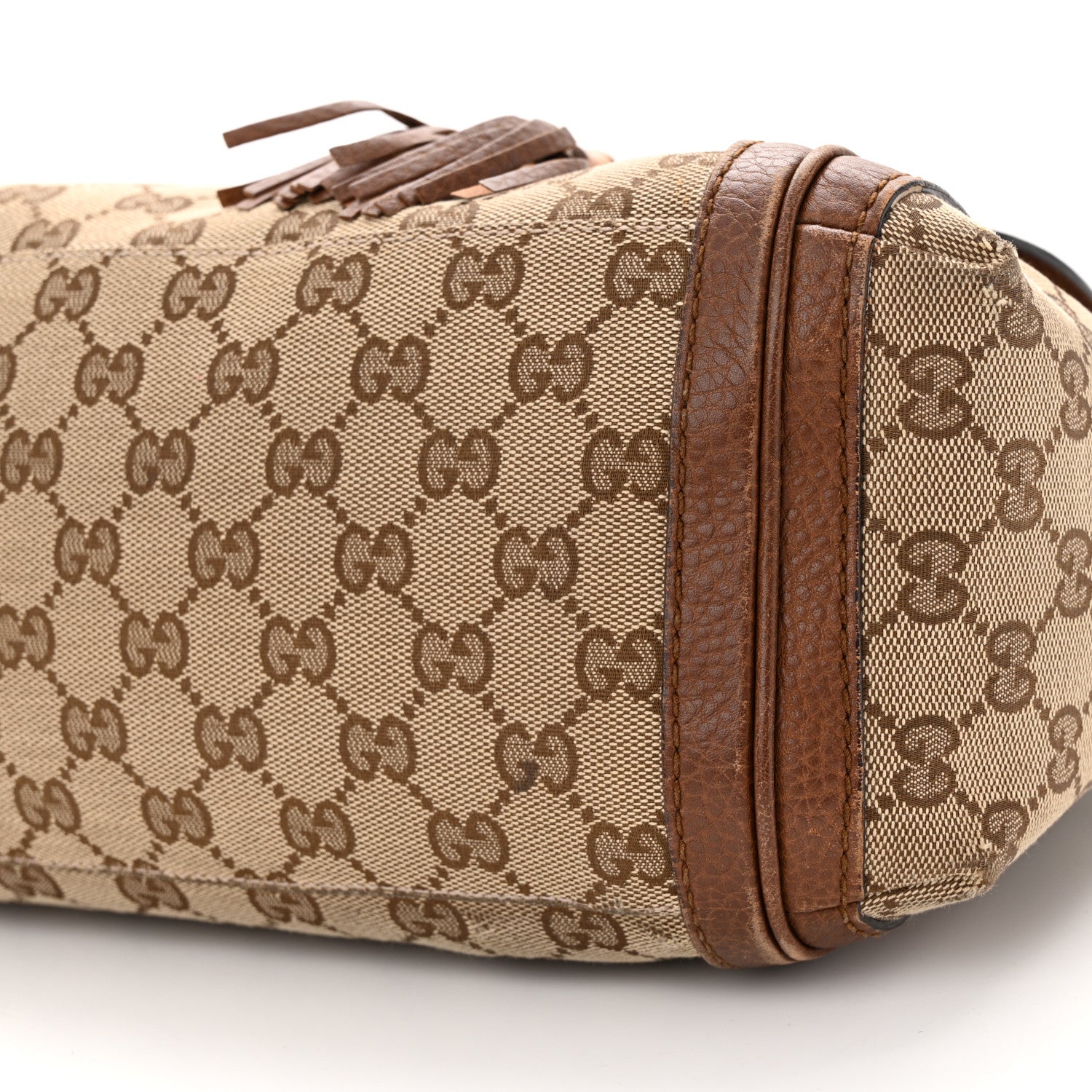 Gucci Monogram Calfskin Medium Bella Flap Bag Brown 10 of 19