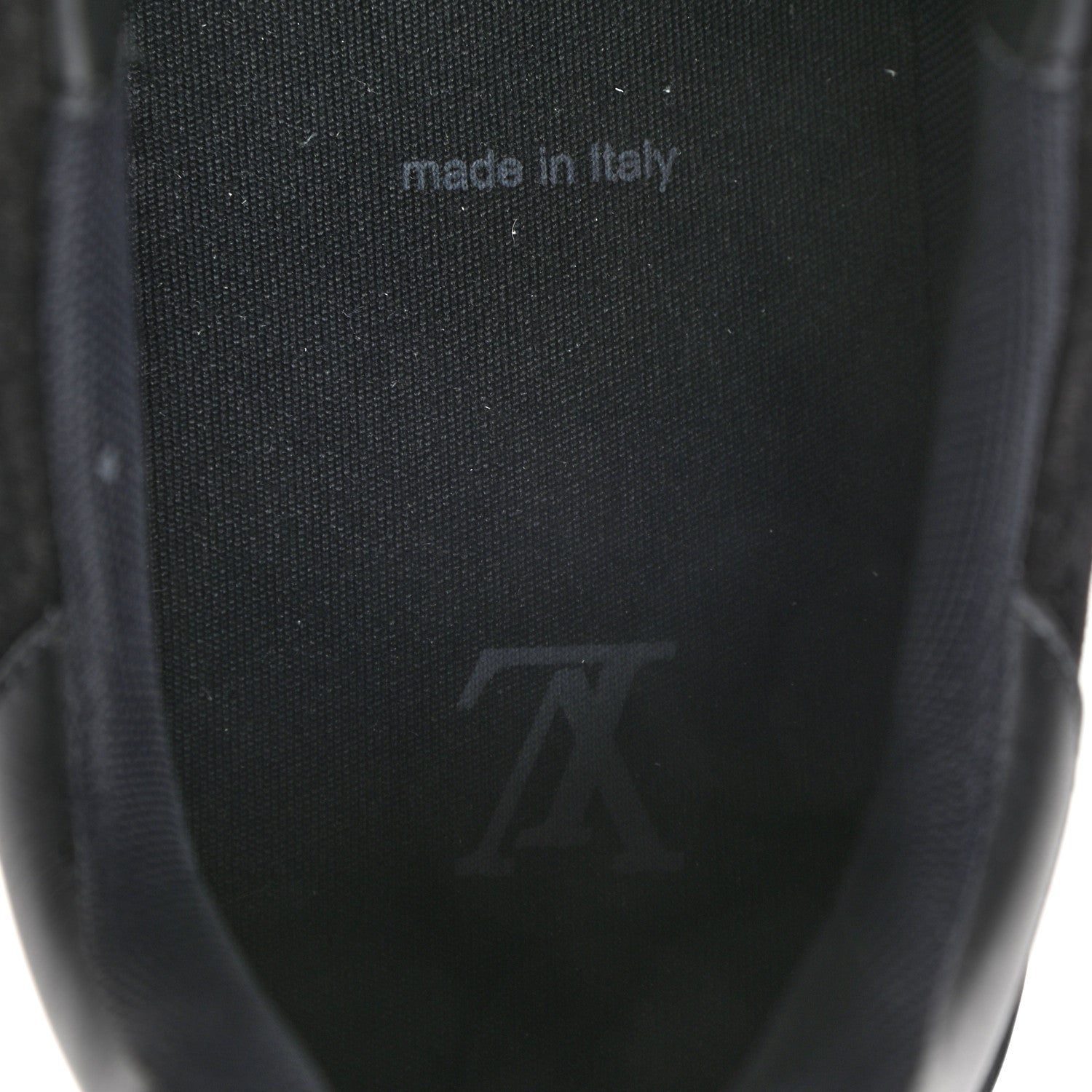 Louis Vuitton Suede Mens LV Trainer Sneakers 9 Black 7 of 9