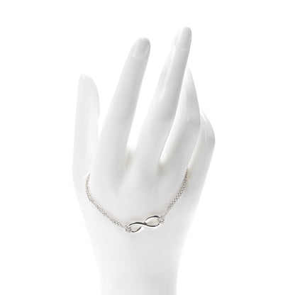 Tiffany Sterling Silver Infinity Double Chain Bracelet 2 of 6
