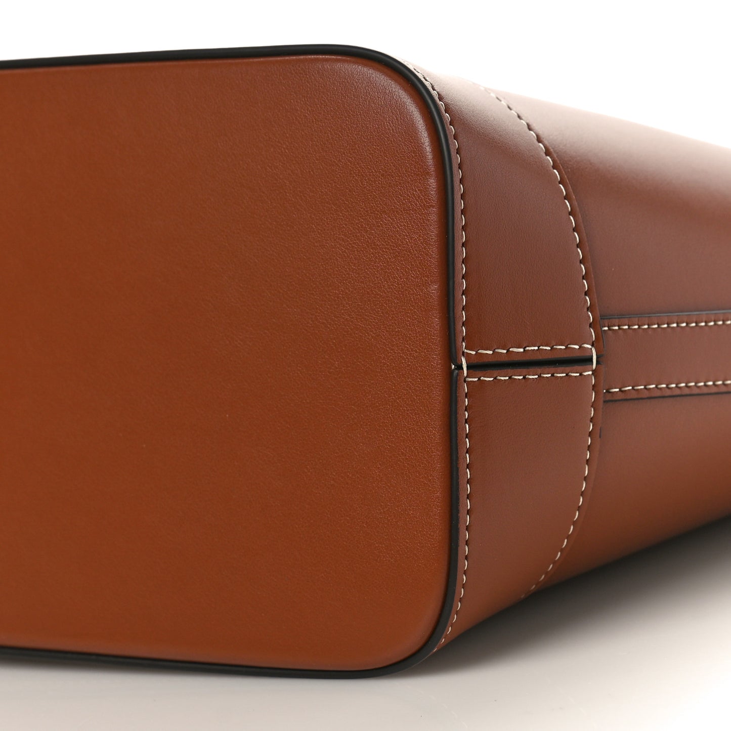 Smooth Calfskin Small Cuir Triomphe Bucket Bag Tan