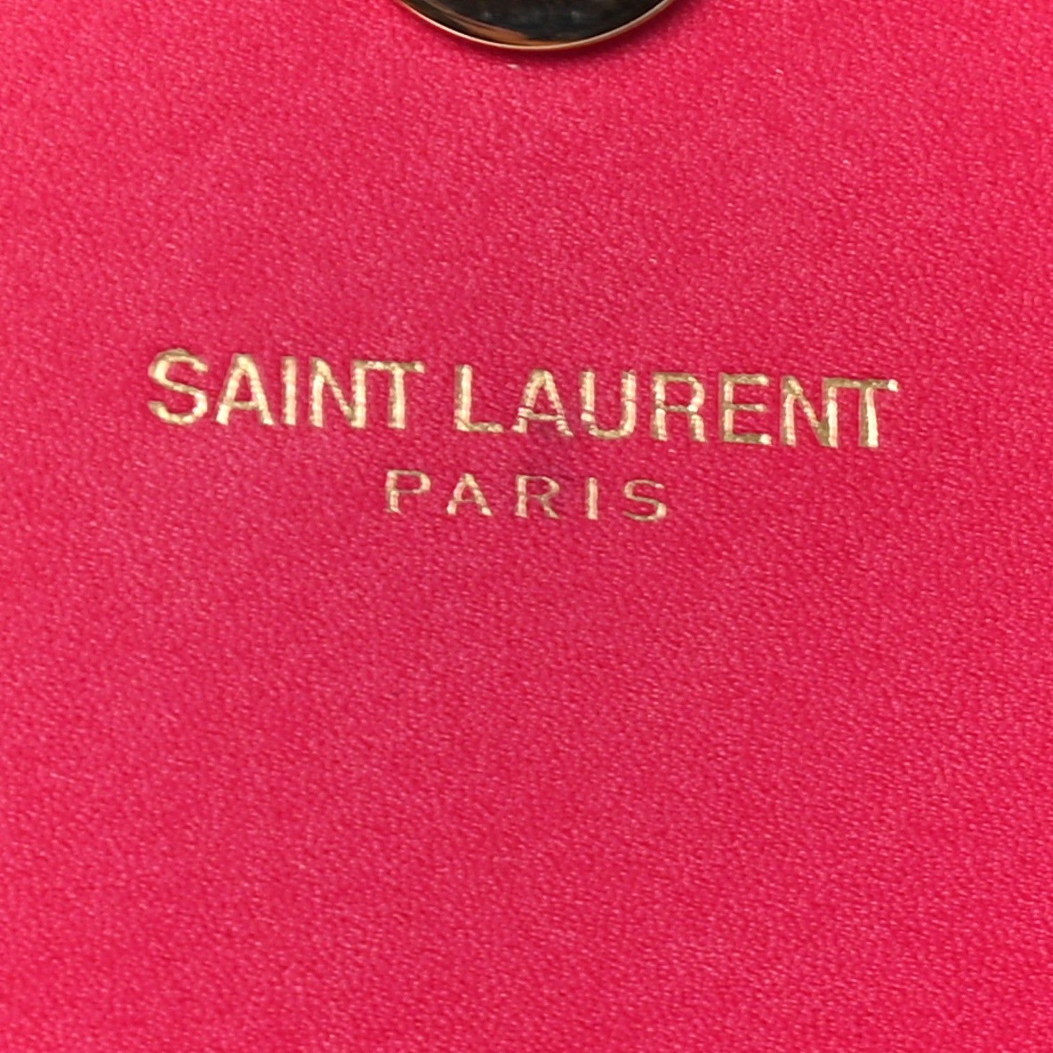 Saint Laurent Calfskin Classic Monogram Cassandre Clutch Lipstick Fuchsia 7 of 8