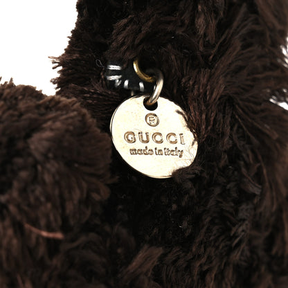 Gucci GG Supreme Monogram Lulu French Poodle Bag Charm Brown 3 of 5