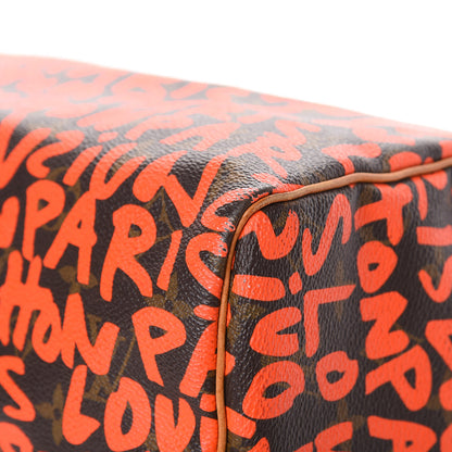 Louis Vuitton Monogram Graffiti Speedy 30 Orange 11 of 23