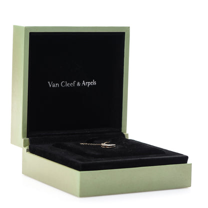 Van Cleef & Arpels 18K Yellow Gold Mother of Pearl Sweet Alhambra Butterfly Pendant Necklace 7 of 7