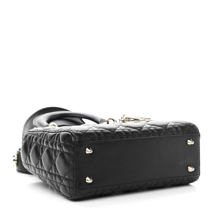 Christian Dior Lambskin Cannage Small Lucky Badges My Lady Dior Black 4 of 14