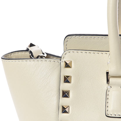 Valentino Garavani Vitello Small Rockstud Double Handle Tote Ivory 12 of 12