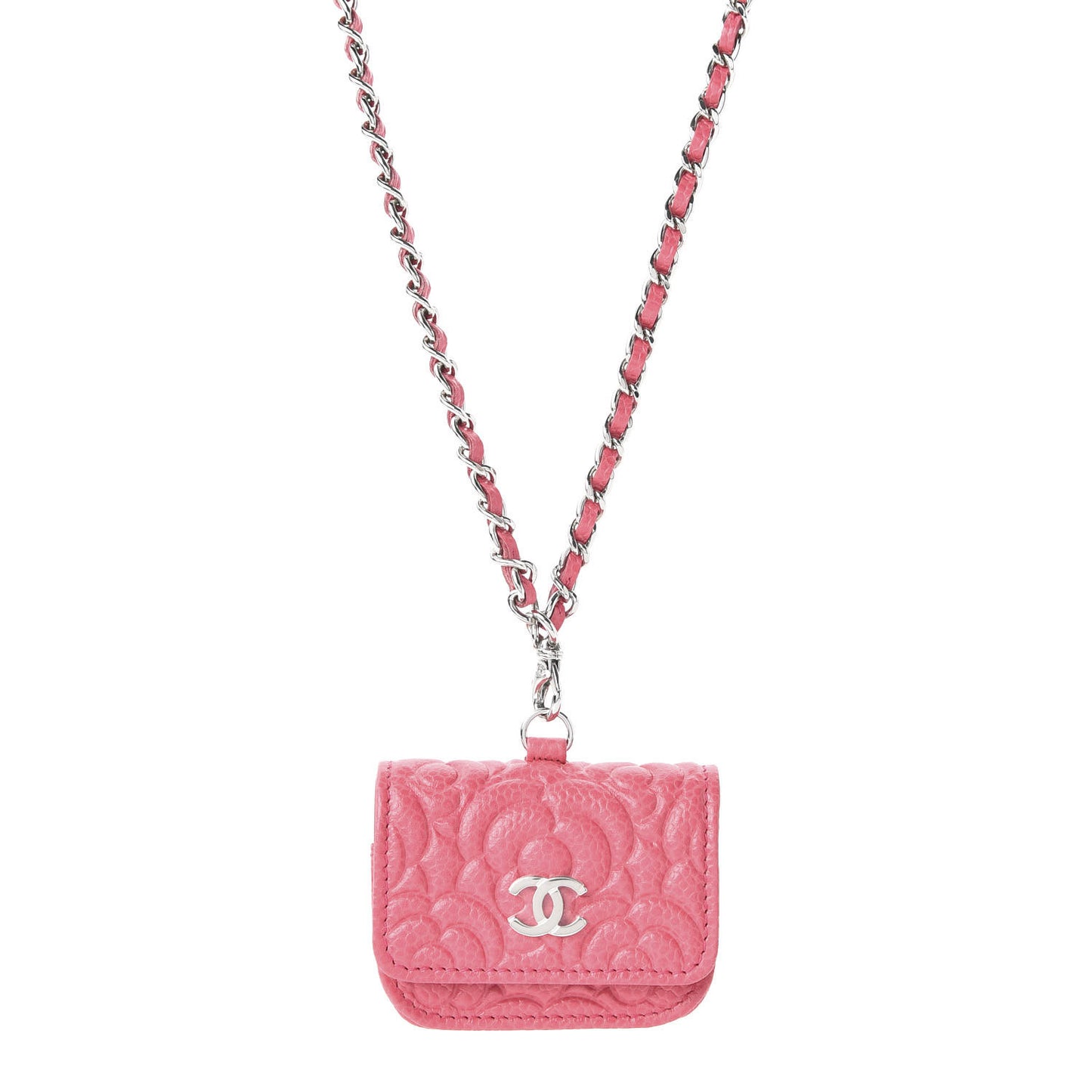 Caviar Camellia Embossed Airpods Pro Case Pink