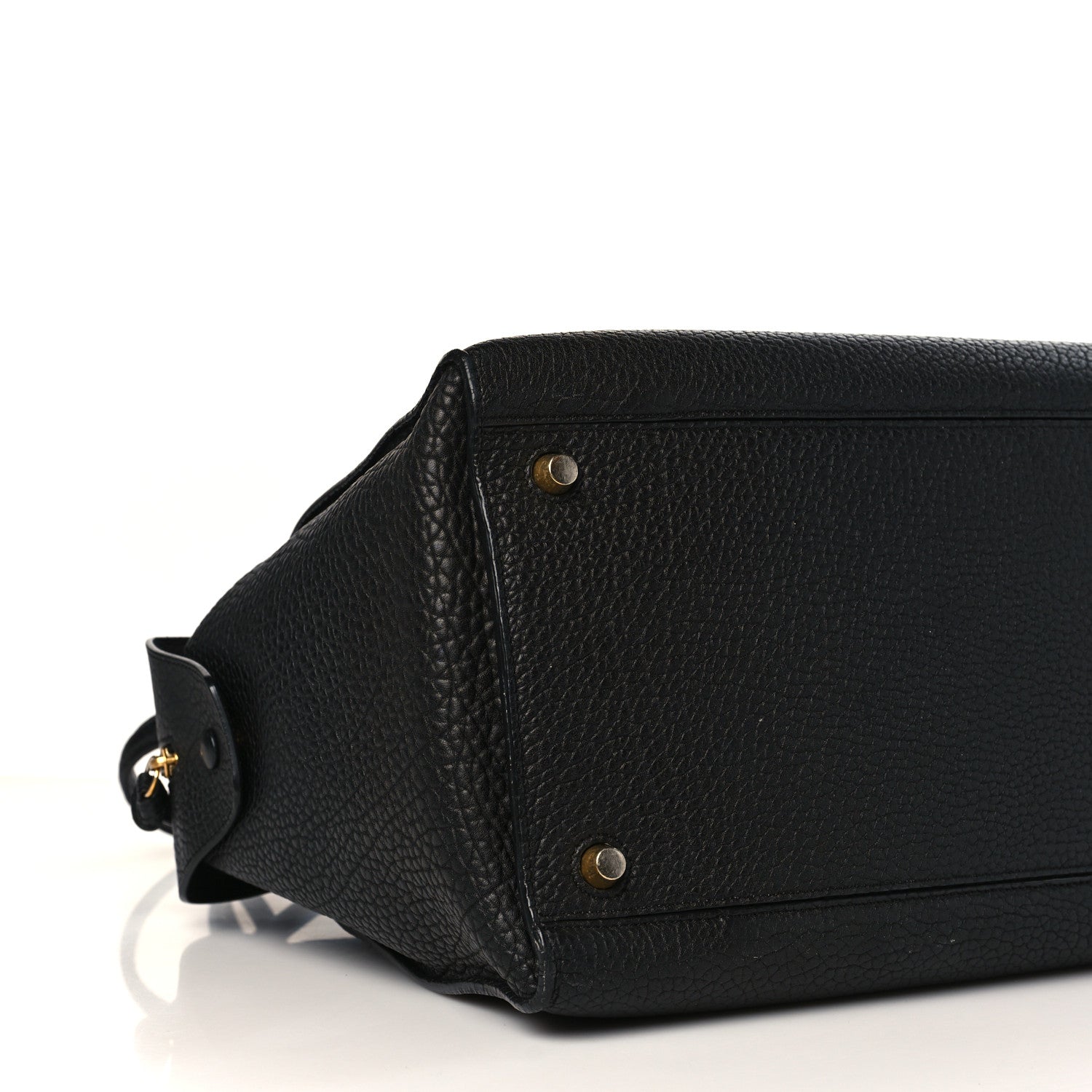 Celine Bullhide Calfskin Small Ring Bag Black 8 of 15