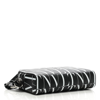Valentino Garavani Calfskin VLTN Times Wash Bag Black White 4 of 6