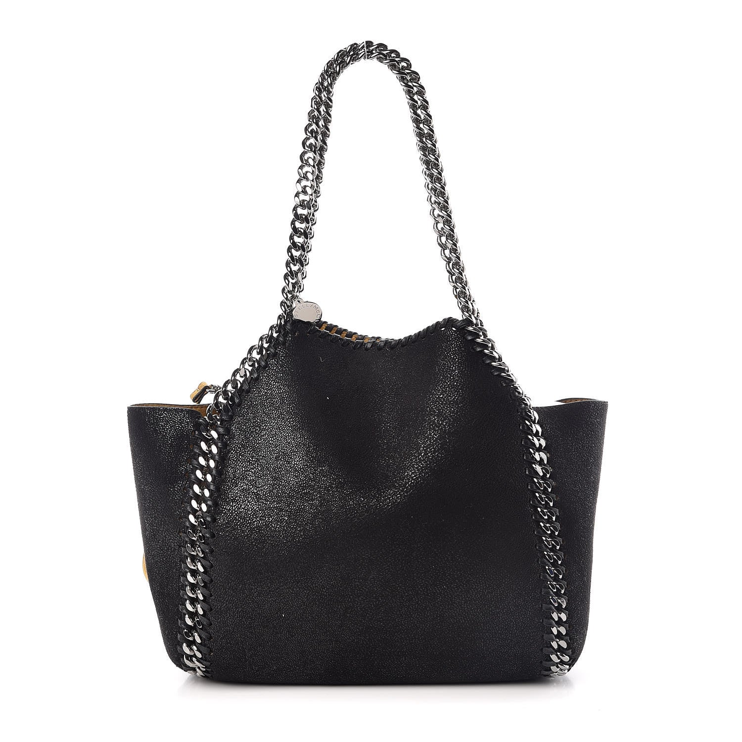 Stella McCartney Shaggy Deer Small Falabella Reversible Tote Black 3 of 9