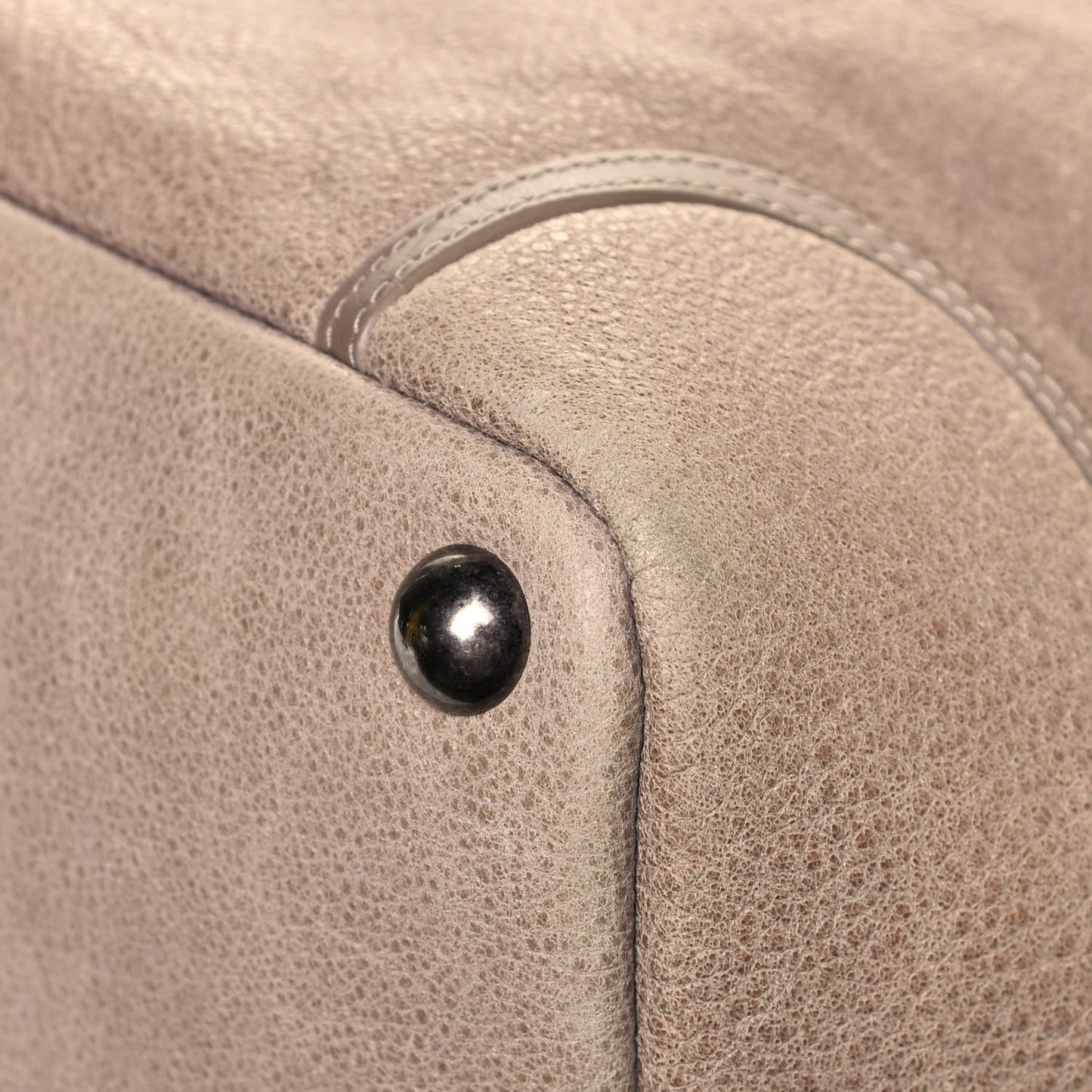 Washed Calfskin Tote Marron Clair