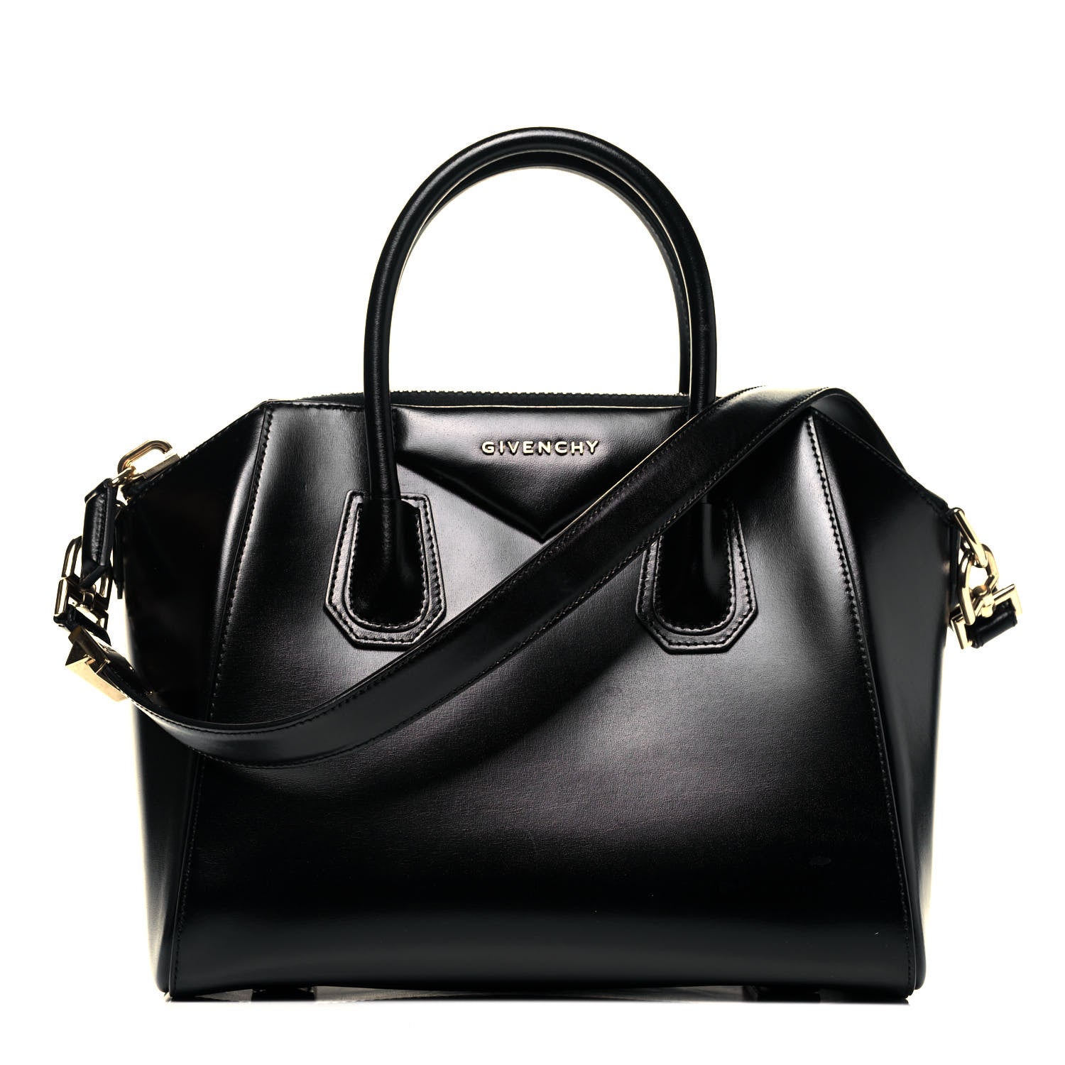 Givenchy Shiny Lord Calfskin Small Antigona Black 1 of 10