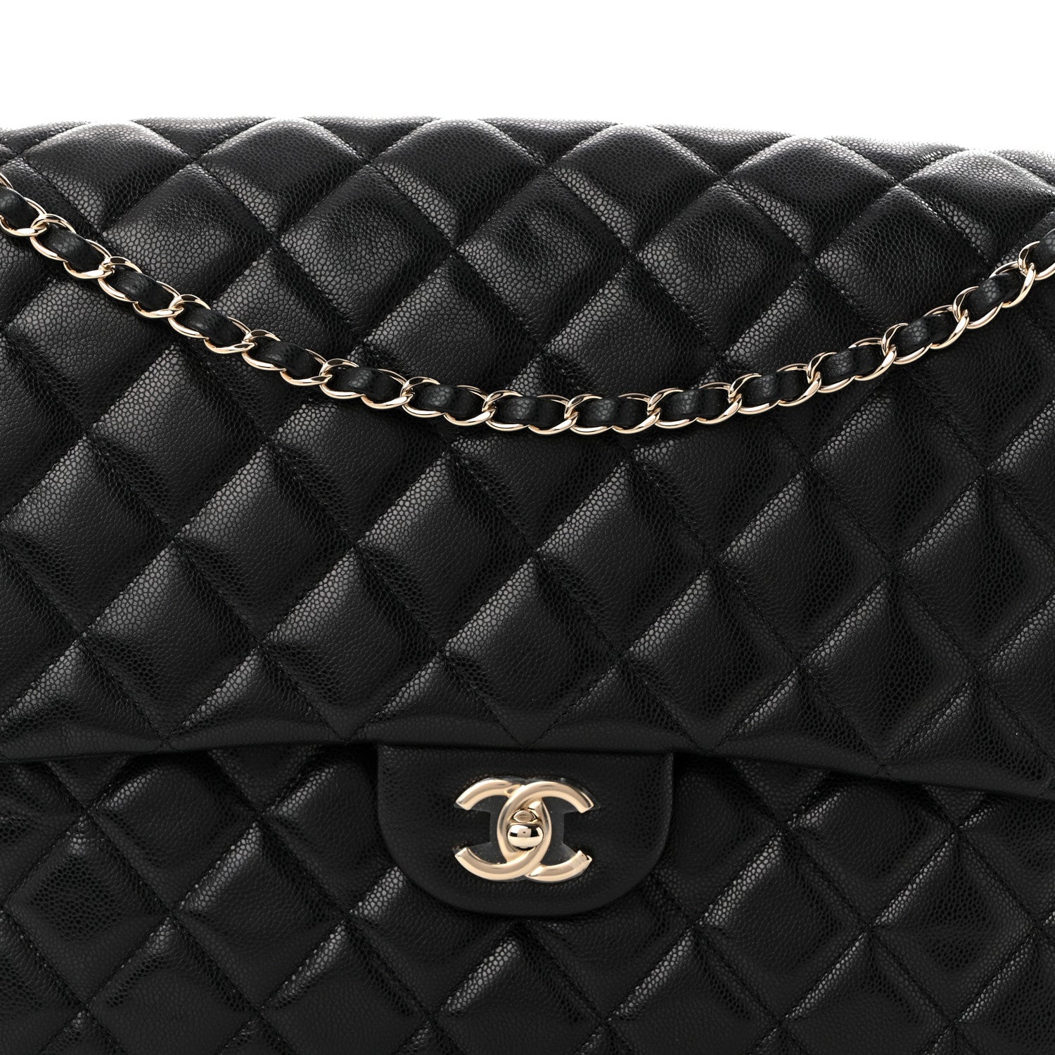 Chanel Caviar Quilted XXL Travel Flap Bag Black 8 of 10
