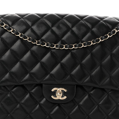 Chanel Caviar Quilted XXL Travel Flap Bag Black 8 of 10