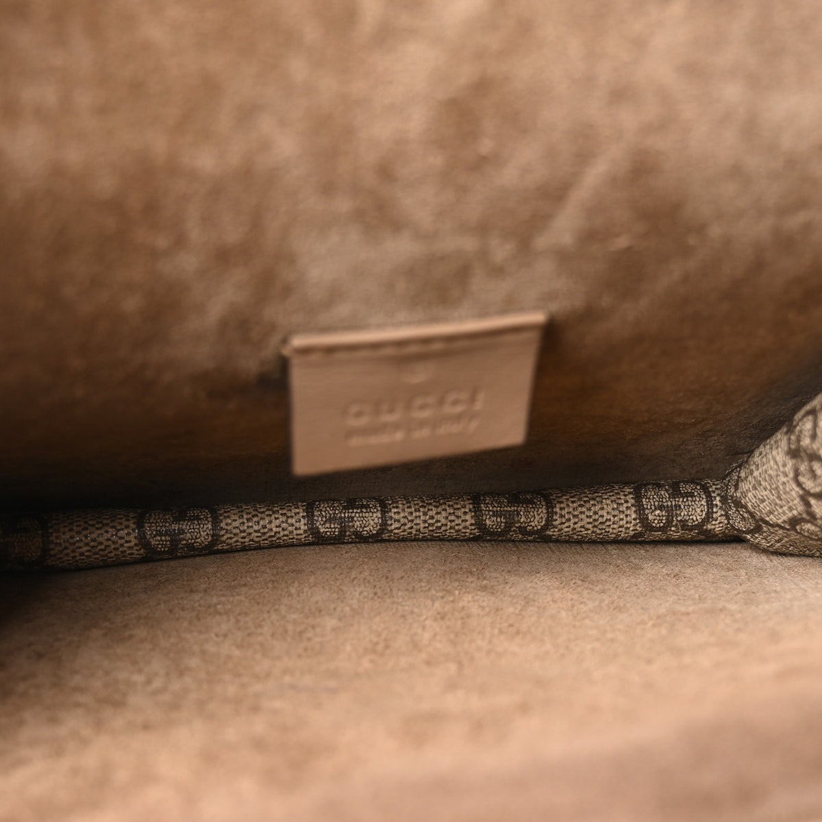 GG Supreme Monogram Mini Dionysus Shoulder Bag Taupe