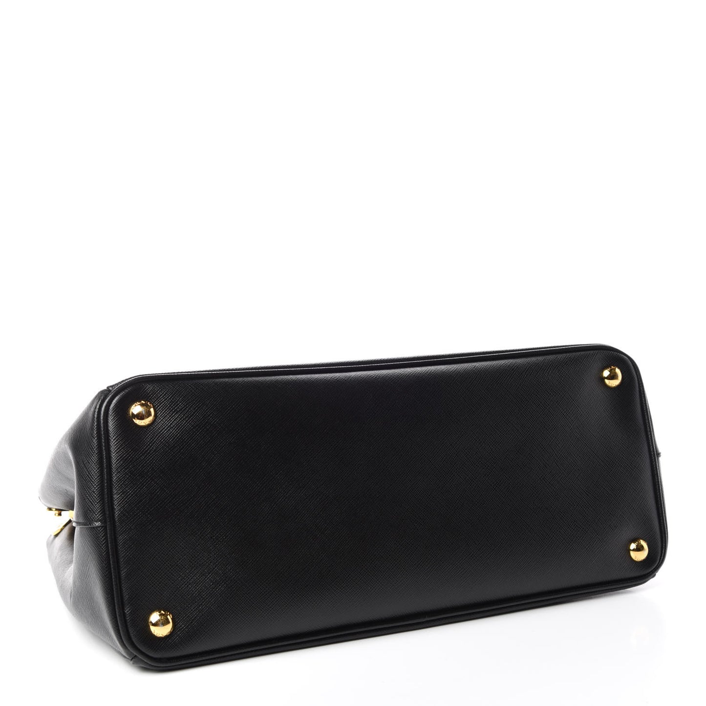 Saffiano Medium Galleria Double Zip Tote Black
