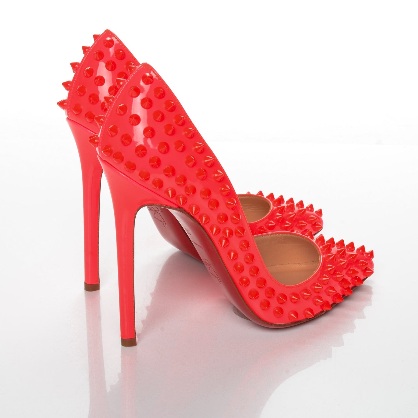 Patent Pigalle Spikes 120 Pumps 36 Fluo Rose Paris