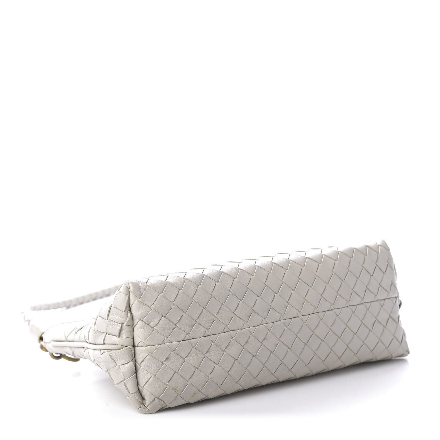 Nappa Intrecciato Mini Shoulder Bag Cream