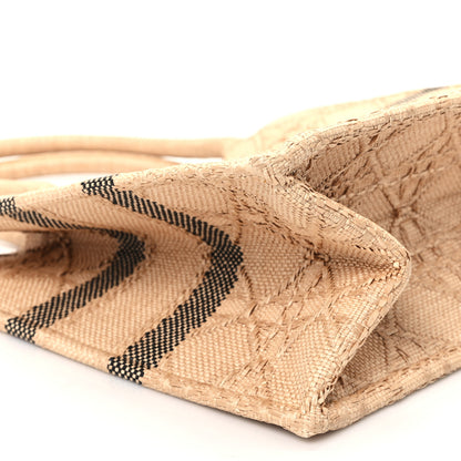 Christian Dior Raffia Cannage Medium Book Tote Natural 9 of 11