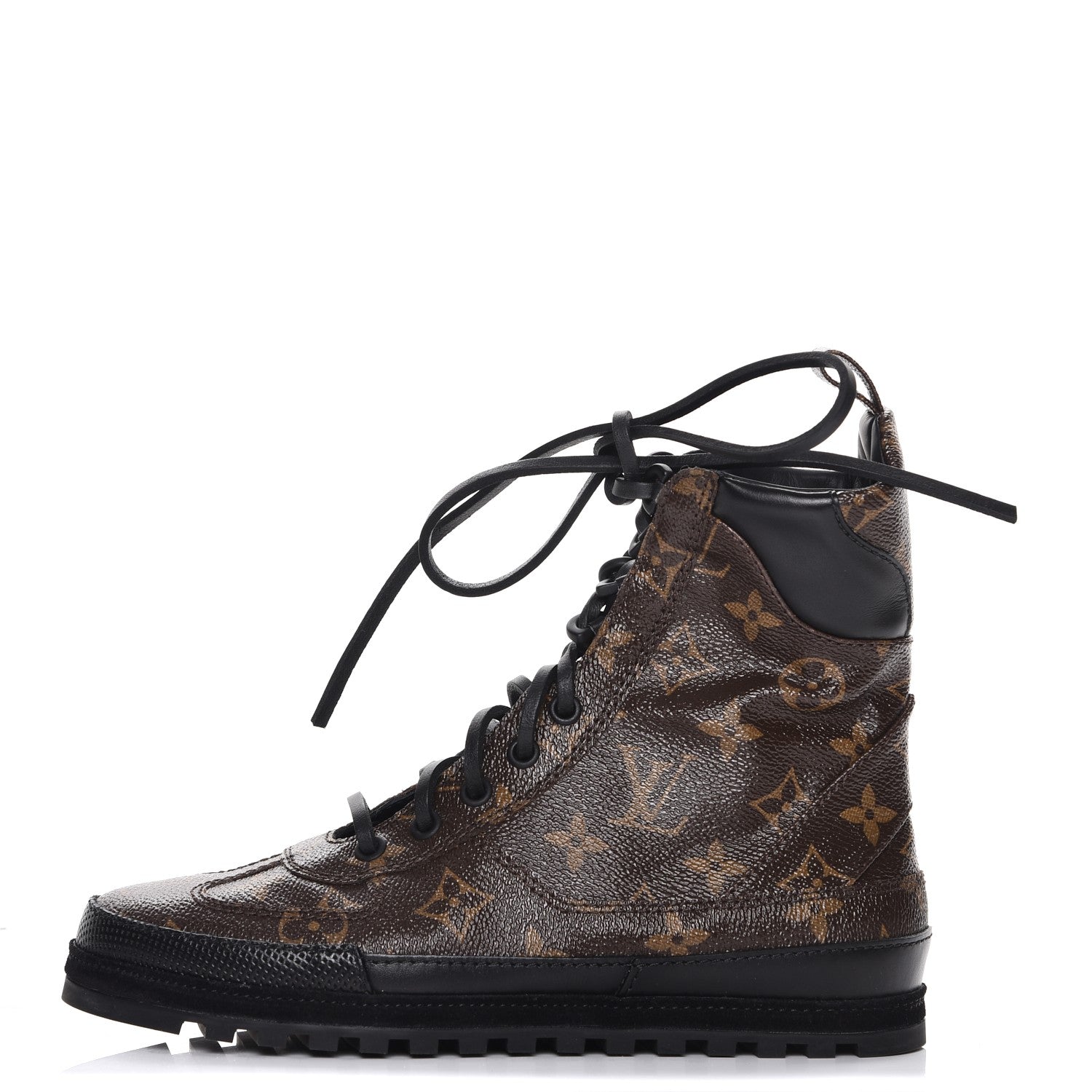 Louis Vuitton Calfskin Monogram Eldorado Desert Boot 36 Black 1 of 9
